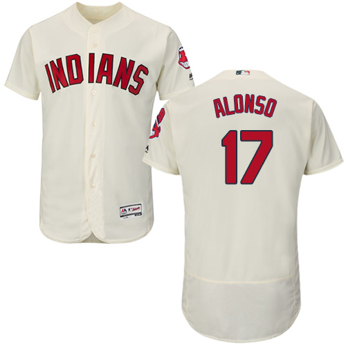 امازون Cleveland Indians 17 Yonder Alonso Grey Flexbase Authentic Collection Stitched Baseball Jersey امازون