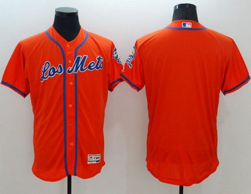صورة New York Mets Blank Orange Flexbase Authentic Collection MLB Jersey صورة